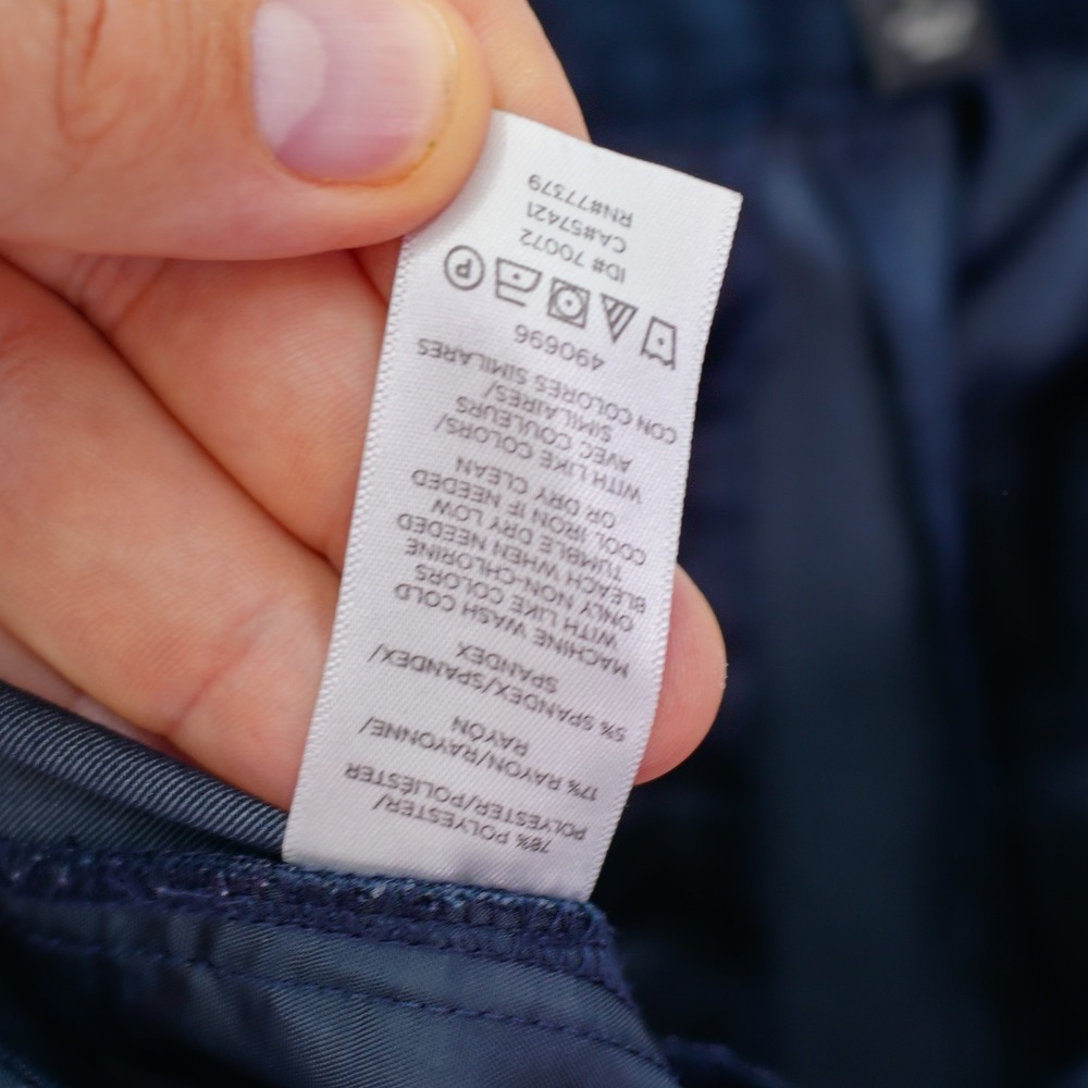 Ann Taylor Factory Blue Dress Pants Pants -6- Polyester Rayon Spandex 33 / 27 Mi - Picture 6 of 6